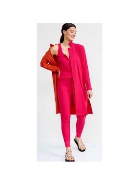 Daily Practice by Anthropologie Ribbed Jacket Tank Leggings yoga set M